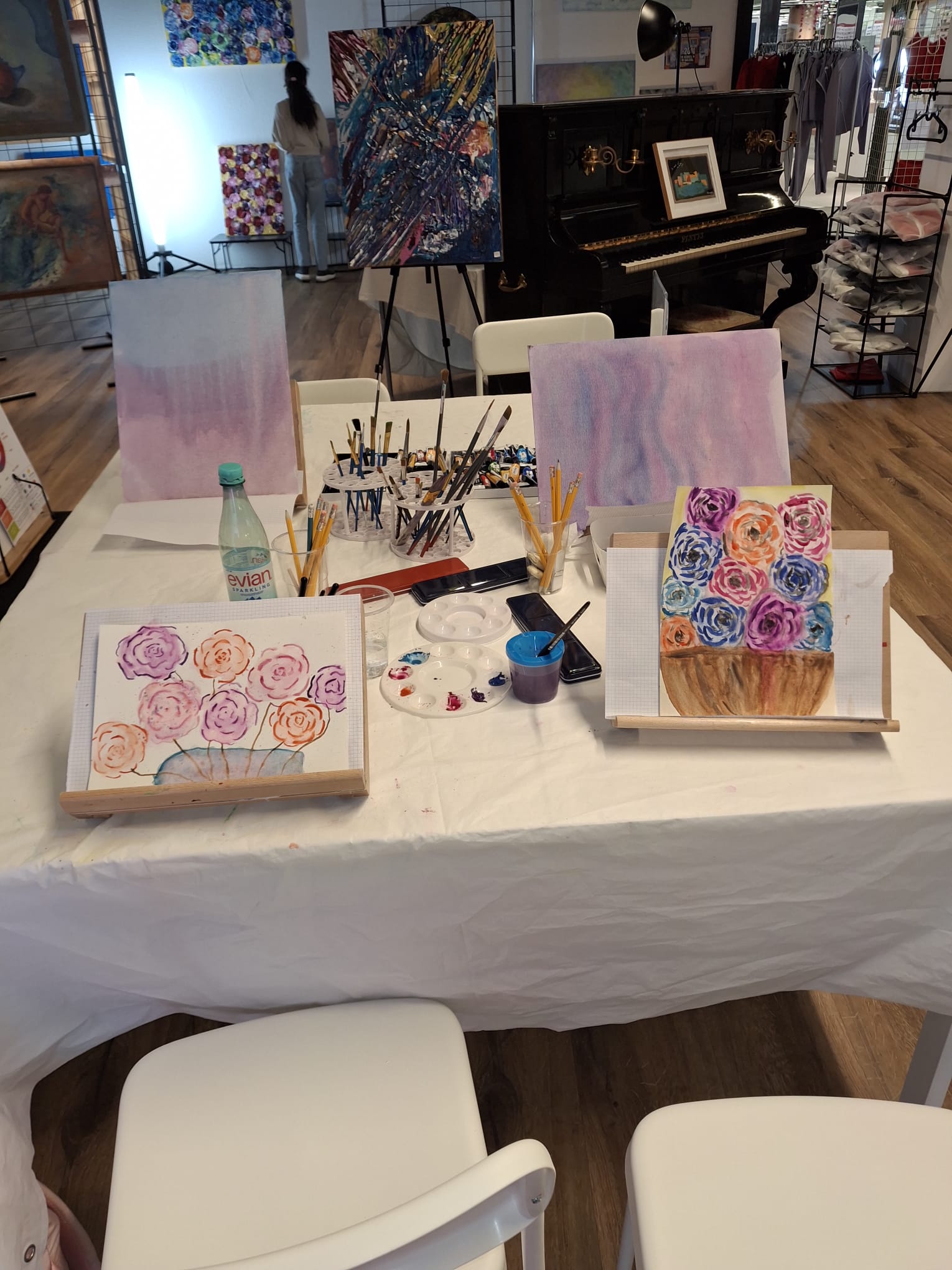 Atelier peinture guidé chez Ros'Art & Culture